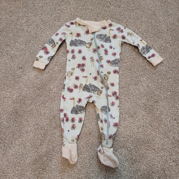 Burt's Bees Baby Ostrid Bird Pajamas Size 3-6 Months - Picture 2 of 5